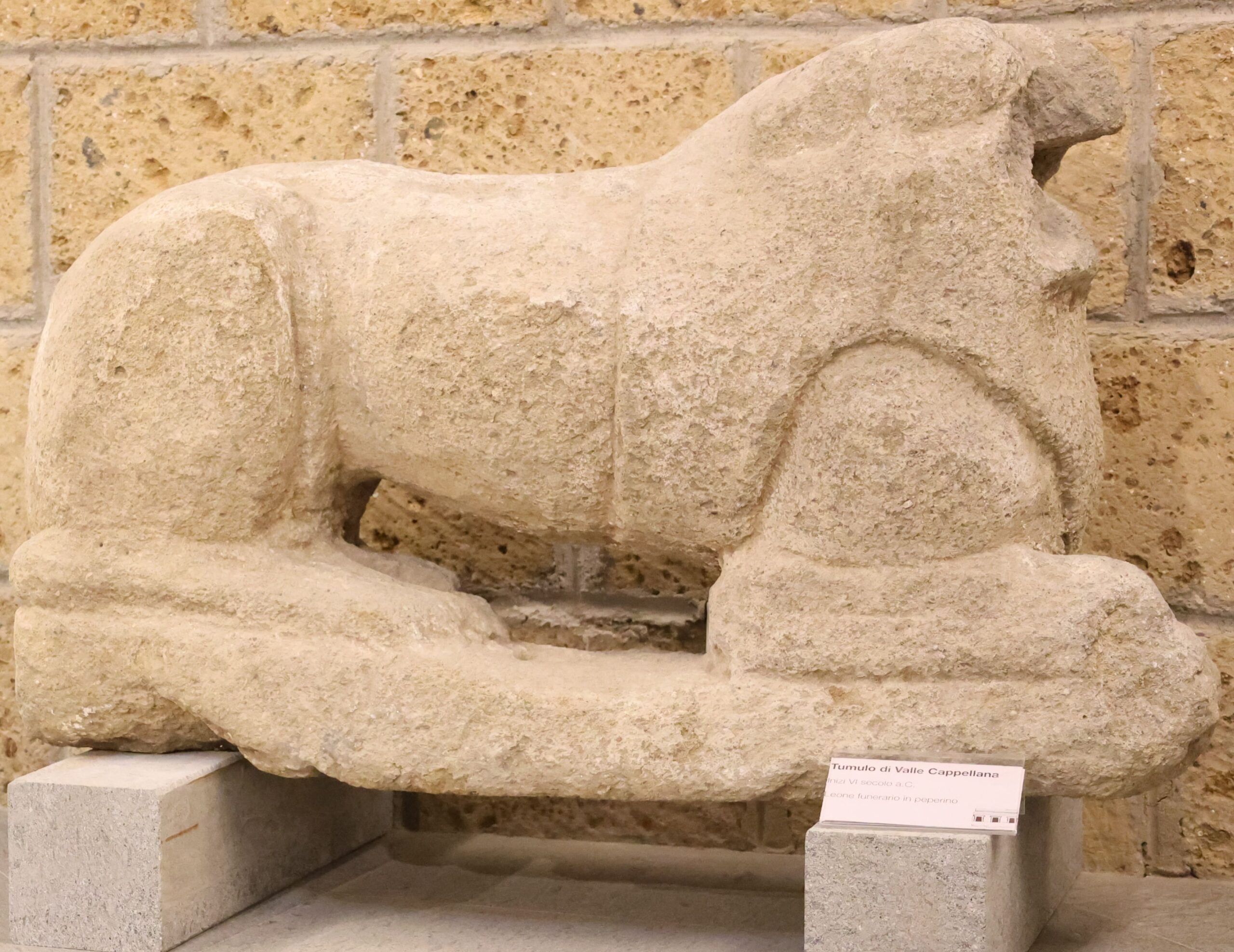 Leone-in-pietra-Tumulo-di-Valle-Cappellanainizi-VI-secolo-avanti-Cristo